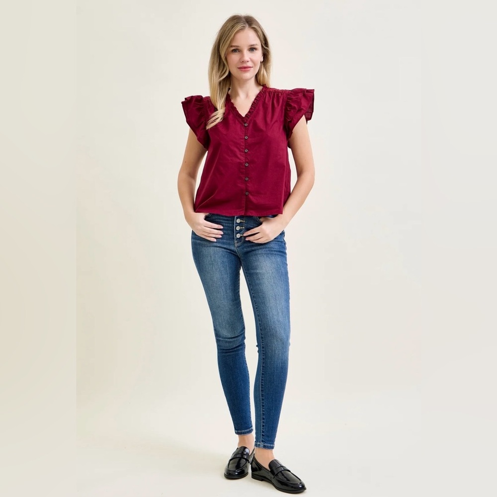Judy Blue Sienna Classic High-Rise Button-Fly Women's 7/28 Jeans‎ Skinny